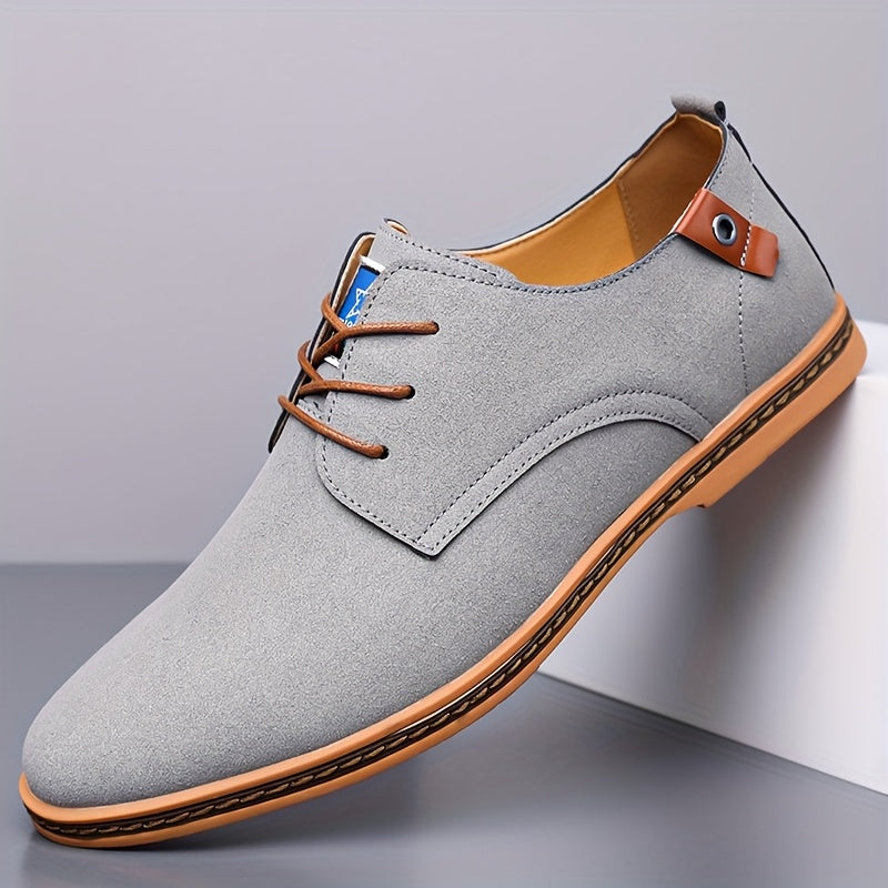 Gray suede Casual Dress Shoes for Men