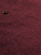 Herringbone Suit Vest for Men with Button Front