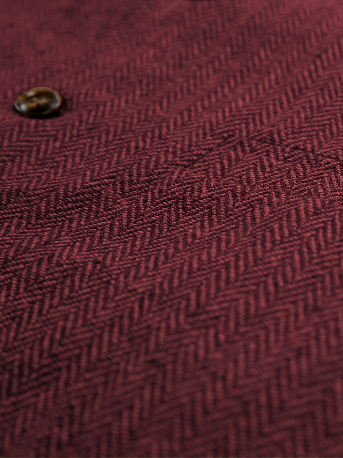 Herringbone Suit Vest for Men with Button Front