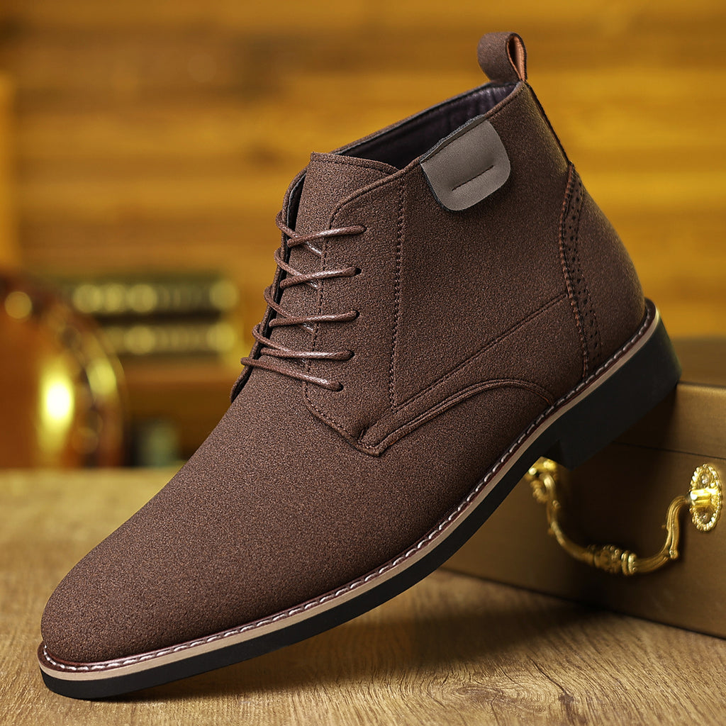 Lace Up Chukka Boots with Round Toe