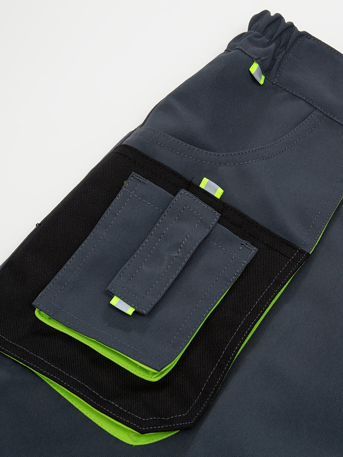 Black Green Work Pants for men, view 4