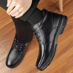 Warm Lined Winter Boots for Men with Lace Up Front