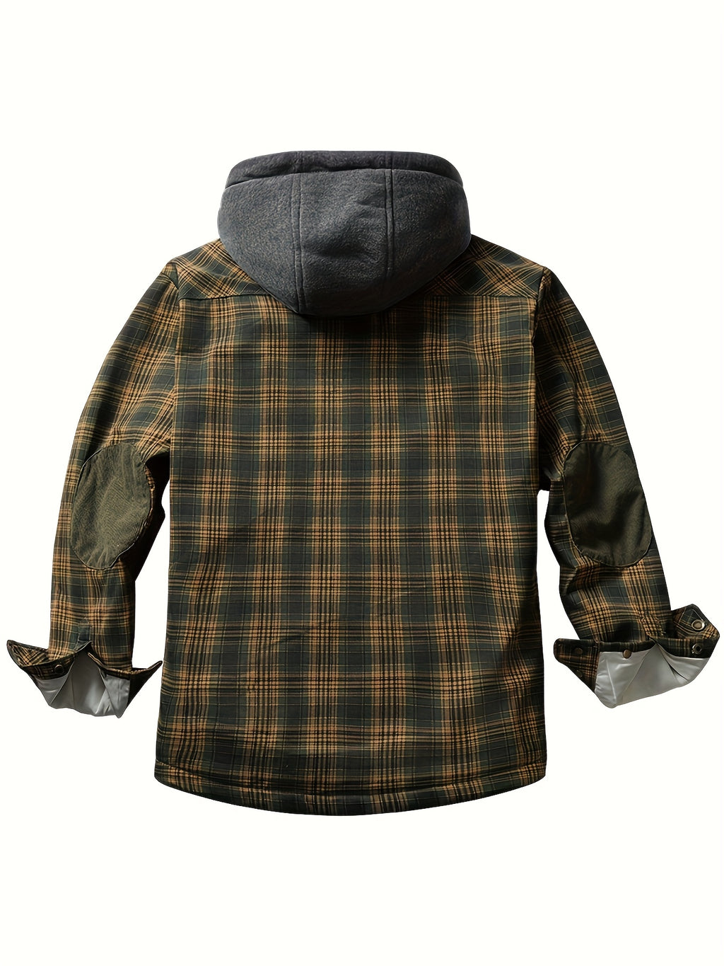 Hooded Flannel Shirt Jacket for men, detail 3