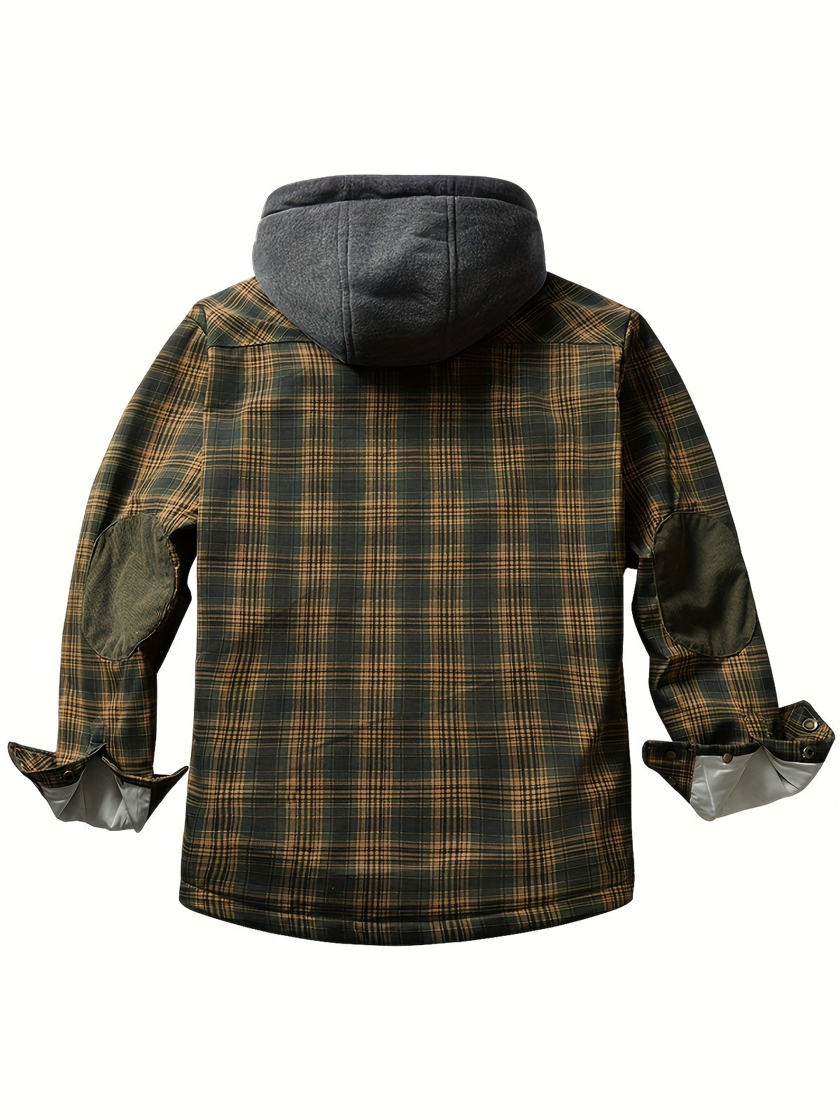Hooded Flannel Shirt Jacket for men, detail 3