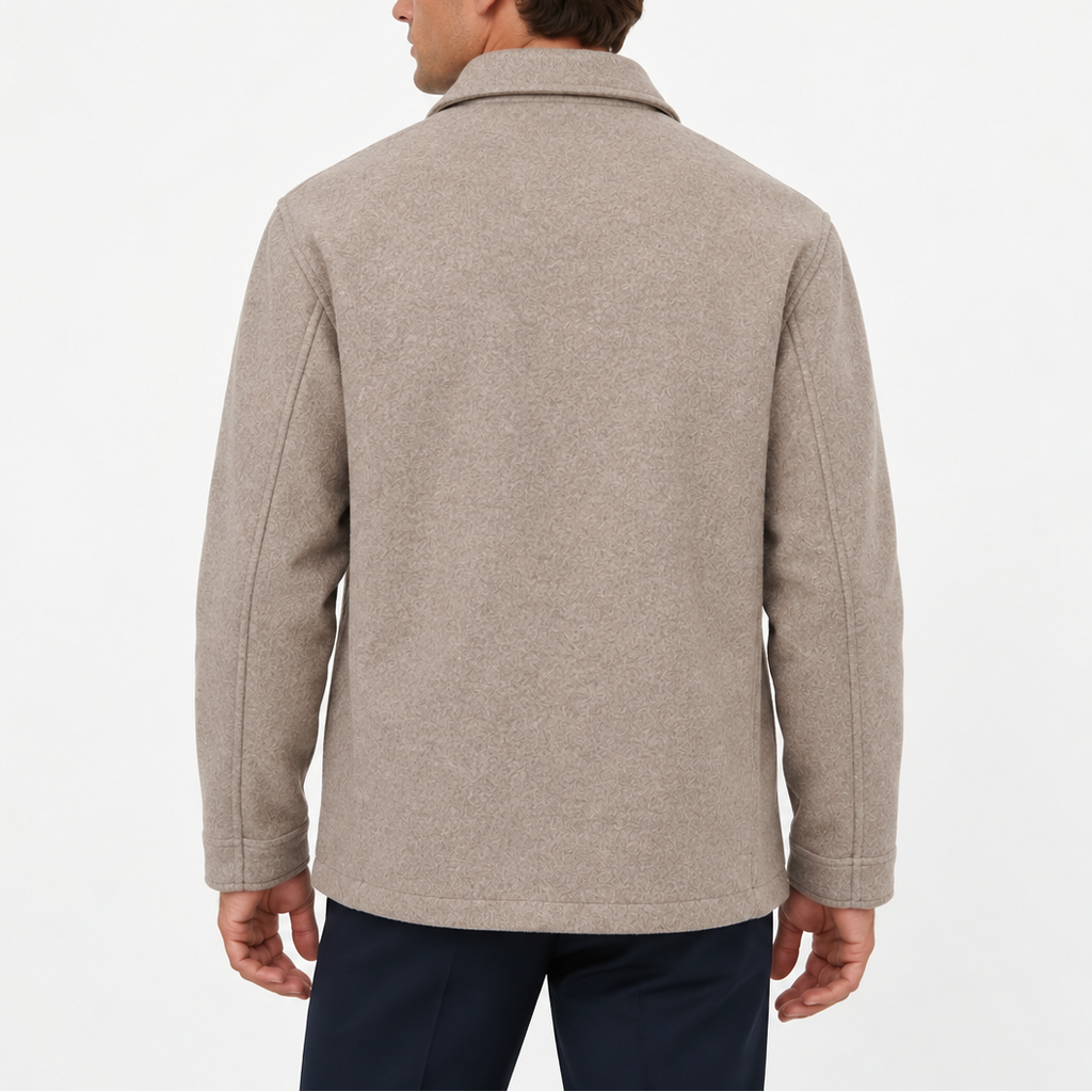 Point Collar Zip Up Jacket for Men, view 2