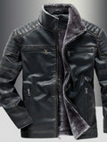 Black Leather Biker Jacket for men