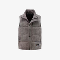 Gray Puffer Vest for men
