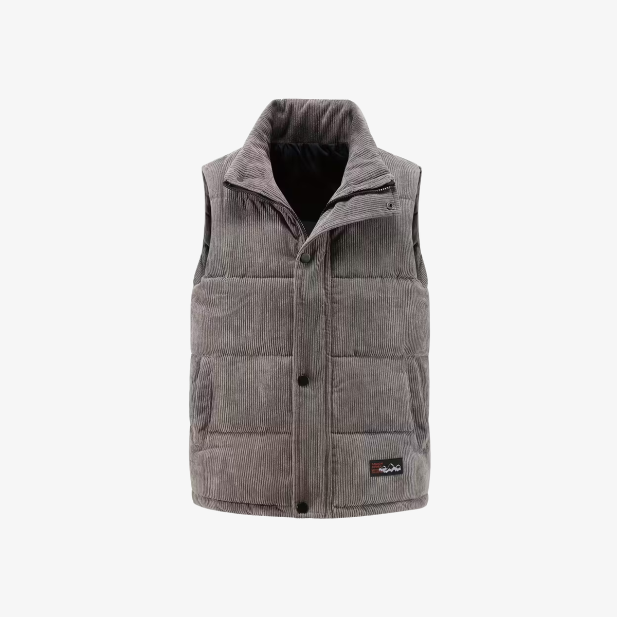 Gray Puffer Vest for men