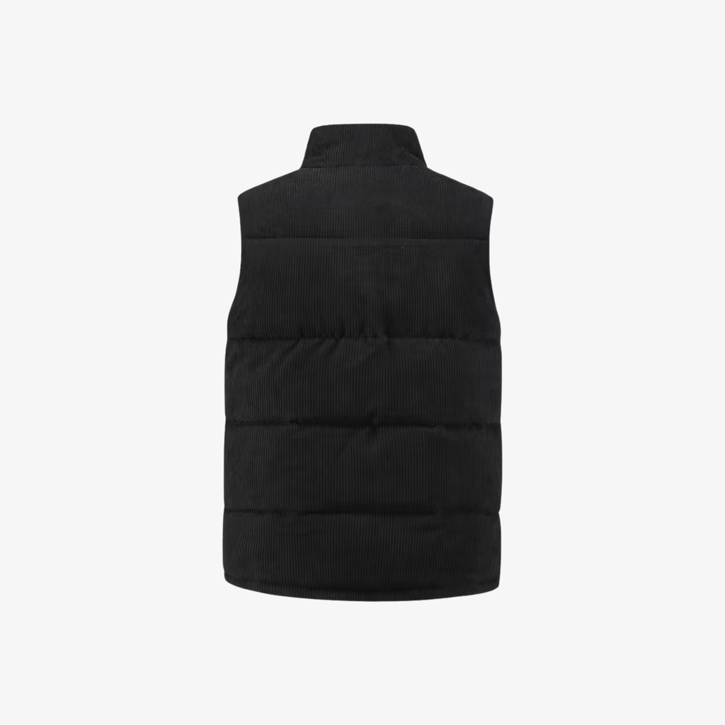 Black Puffer Vest for men, view 6
