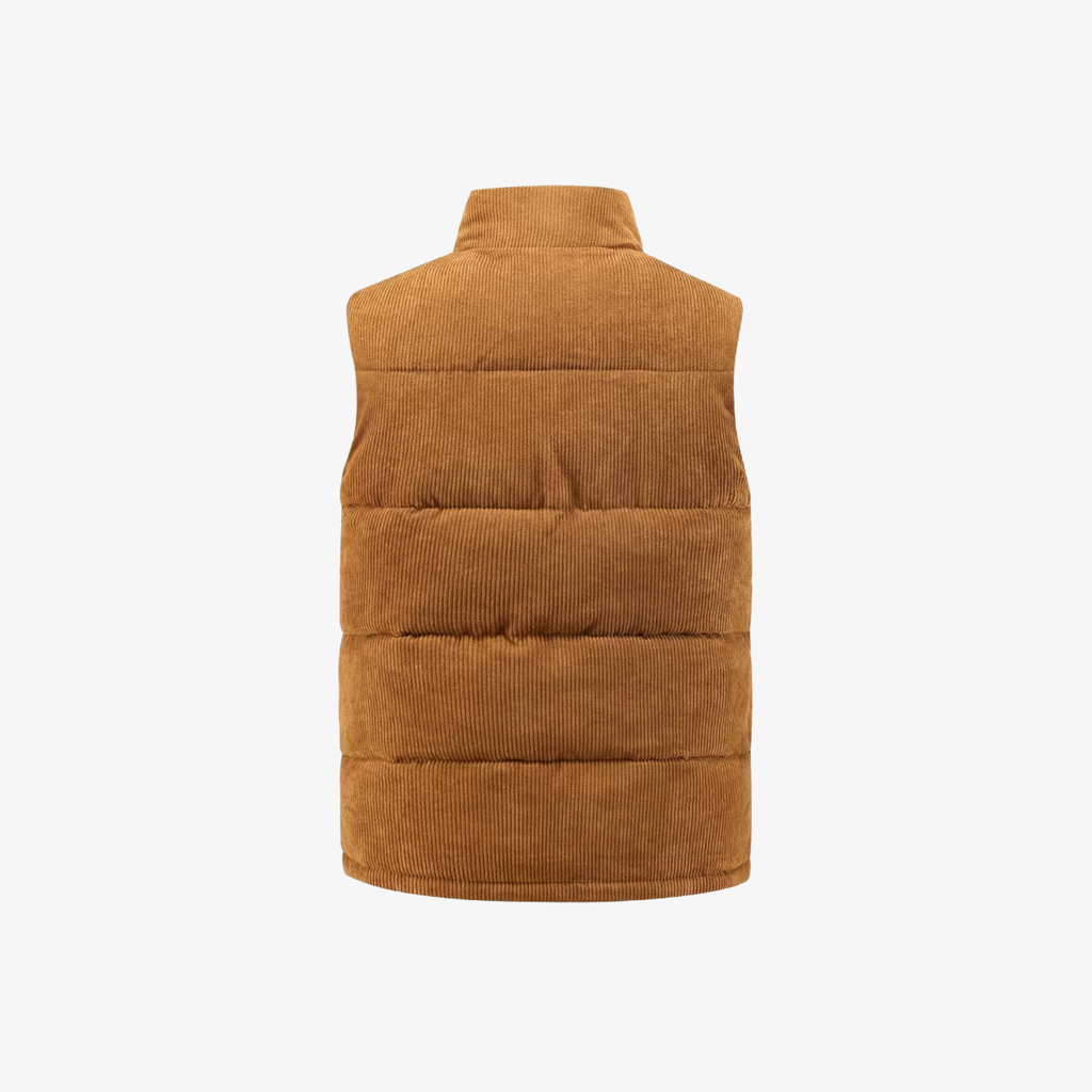 Brown Puffer Vest for men, view 9