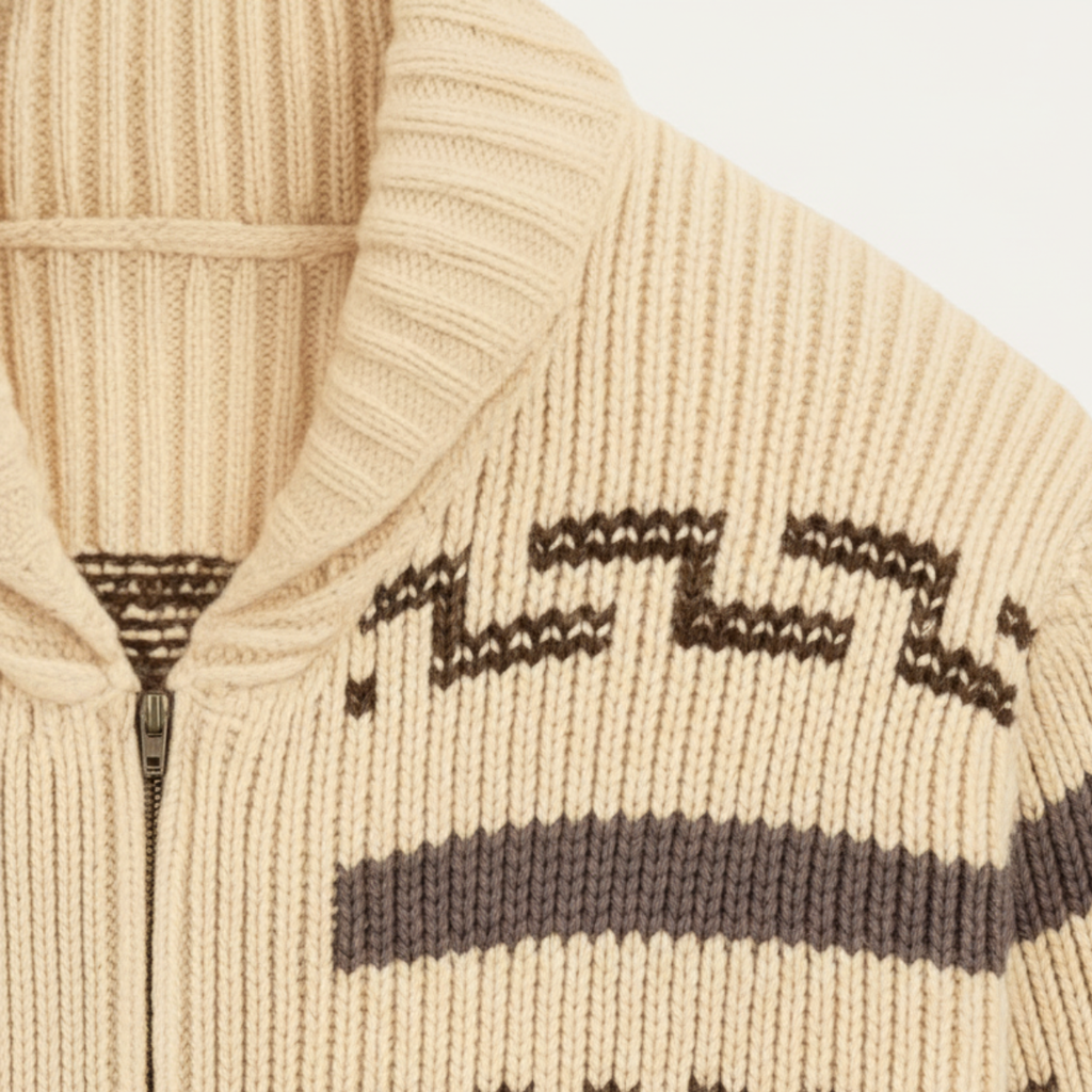 Nordic Patterned Cardigan for Men