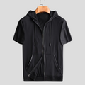 Short Sleeve Zip Hoodie for men, detail 1
