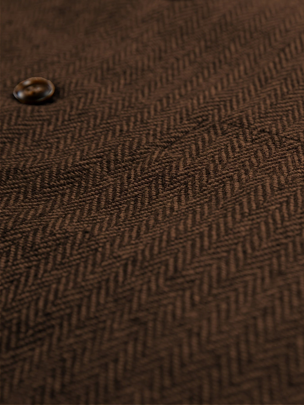 Herringbone Suit Vest for Men with Button Front