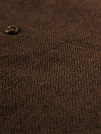 Herringbone Suit Vest for Men with Button Front
