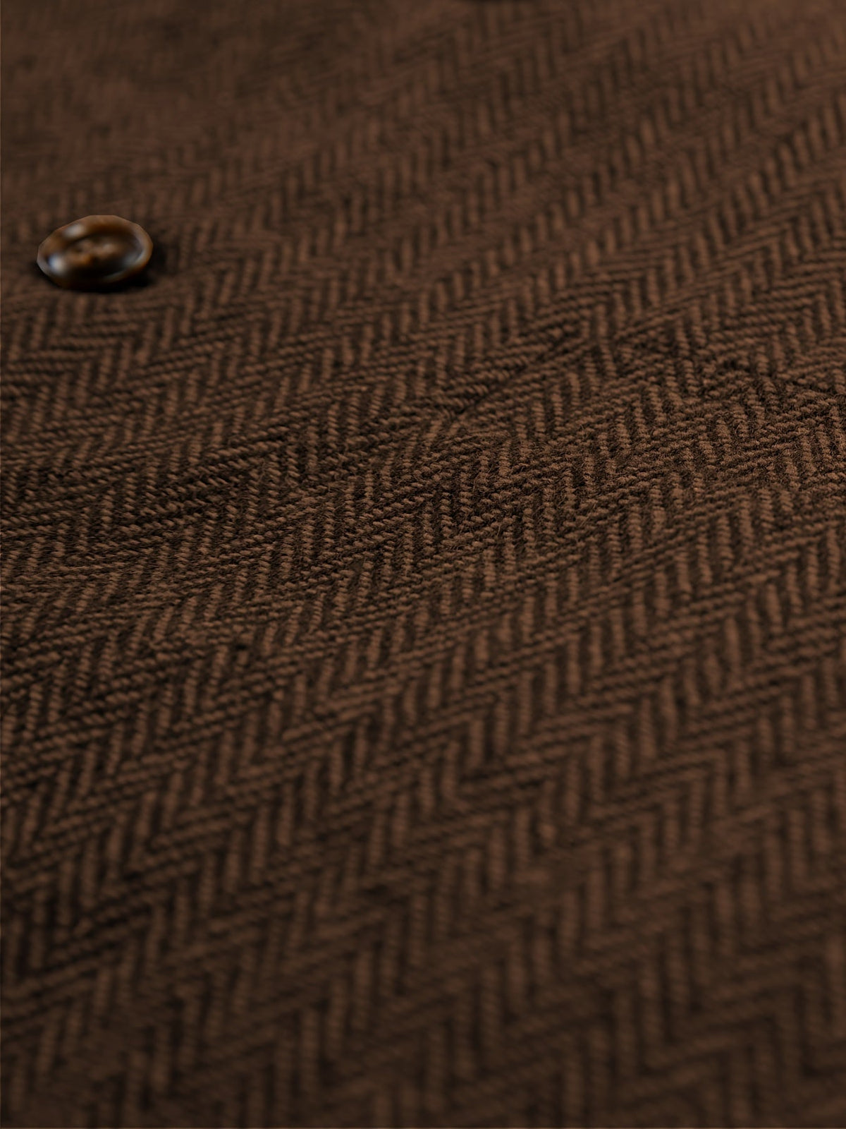 Herringbone Suit Vest for Men with Button Front