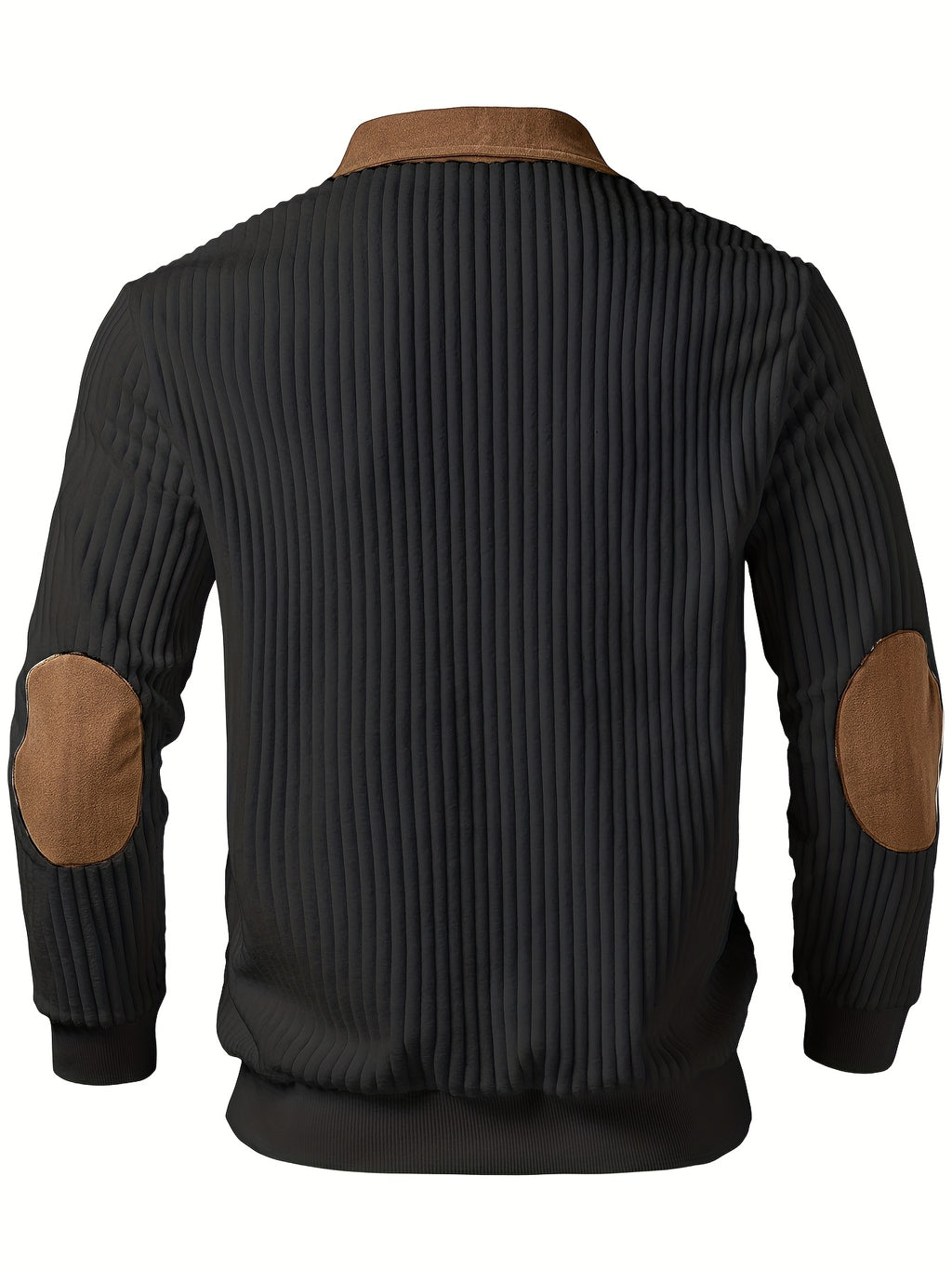Black Quarter Zip Sweater for men, view 12