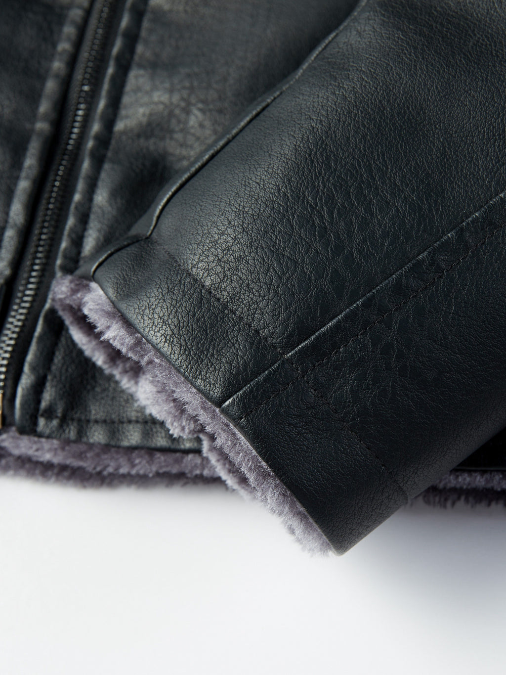Leather Biker Jacket for men, detail 5
