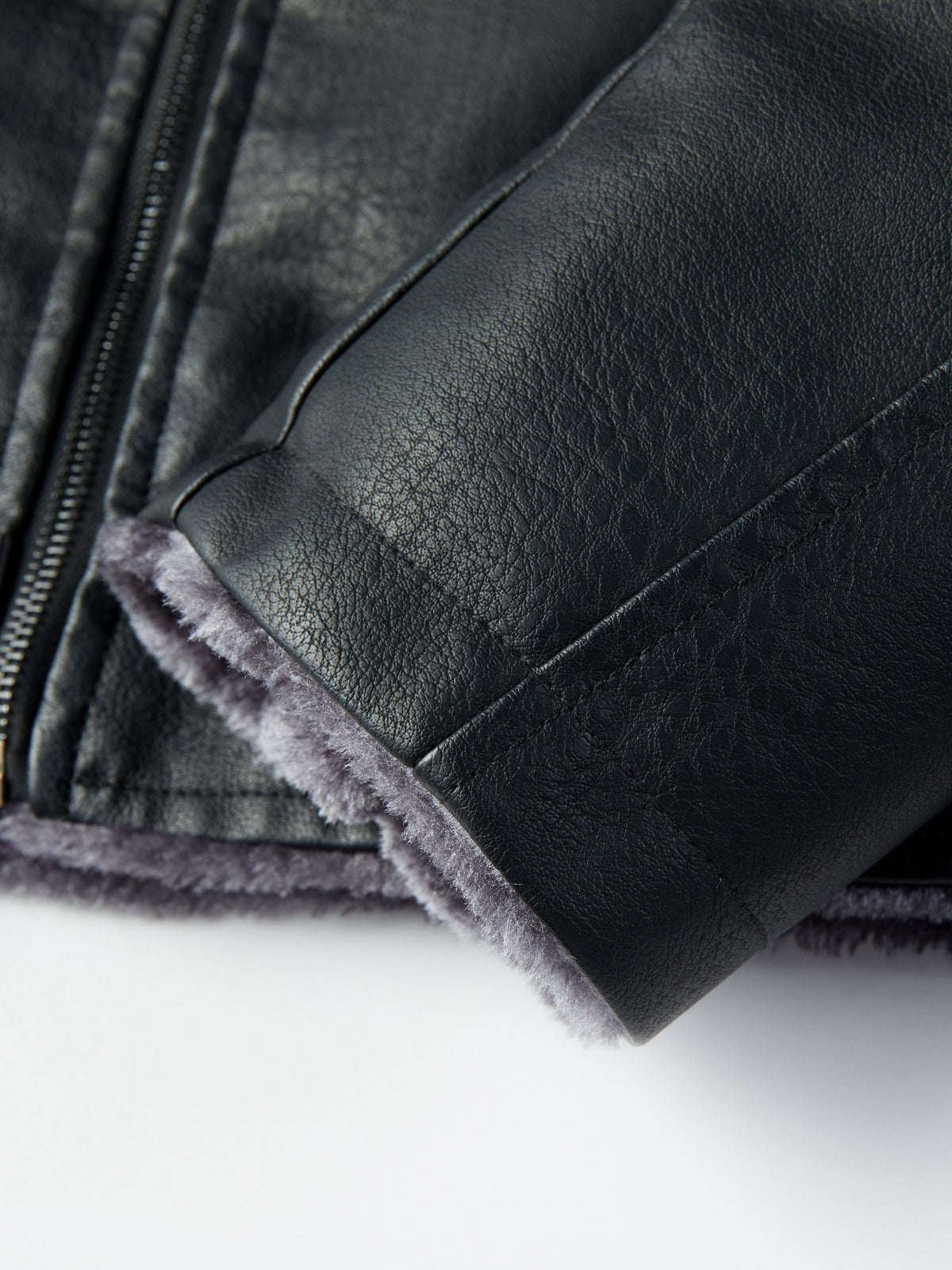 Leather Biker Jacket for men, detail 5