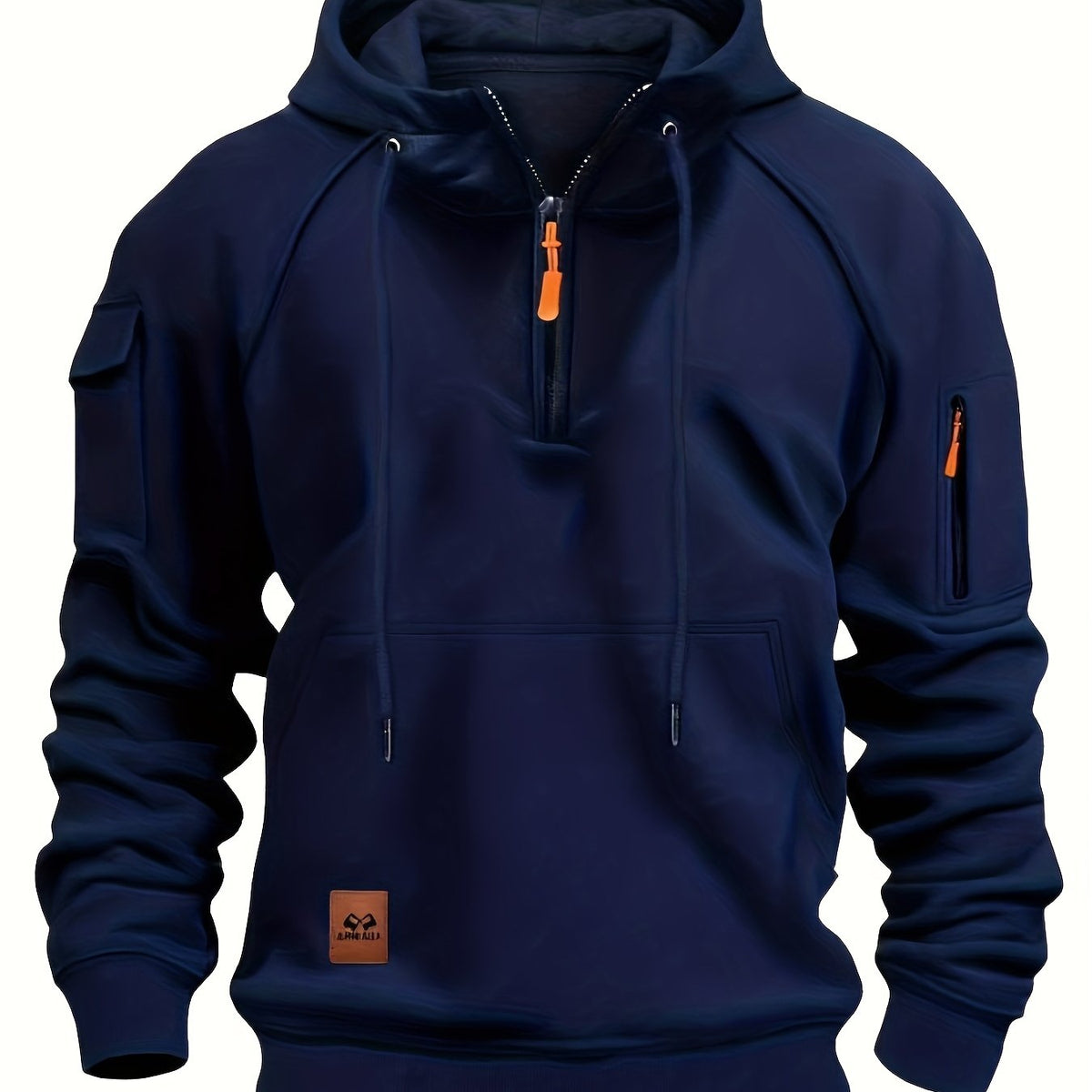 Navy quarter Zip Hoodie for Men