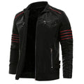Black Leather Biker Jacket for men