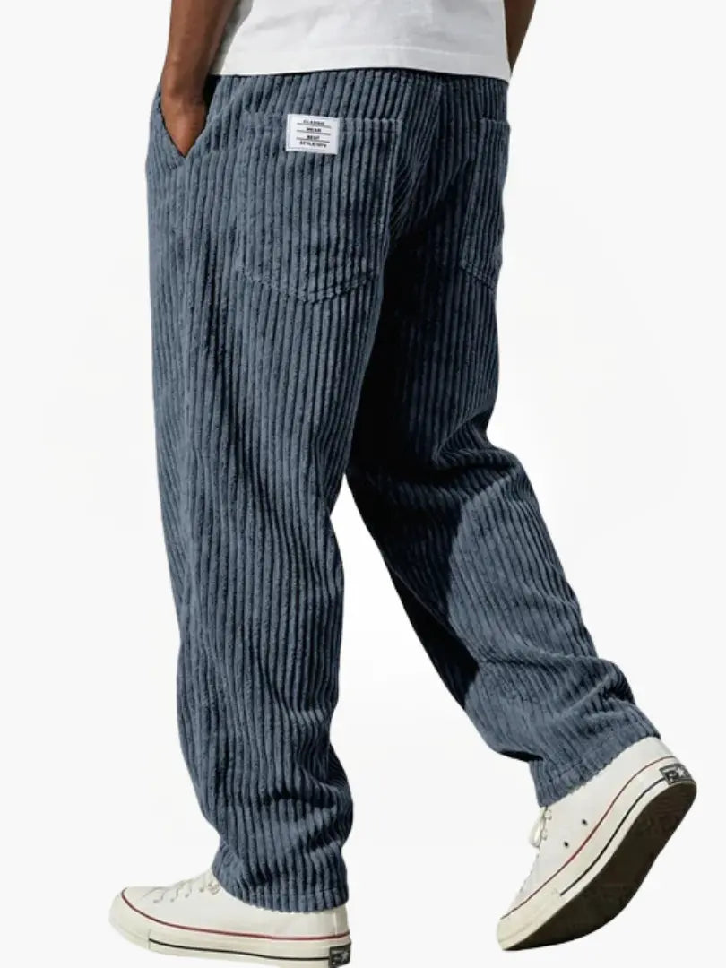 Blue Corduroy Pants for men