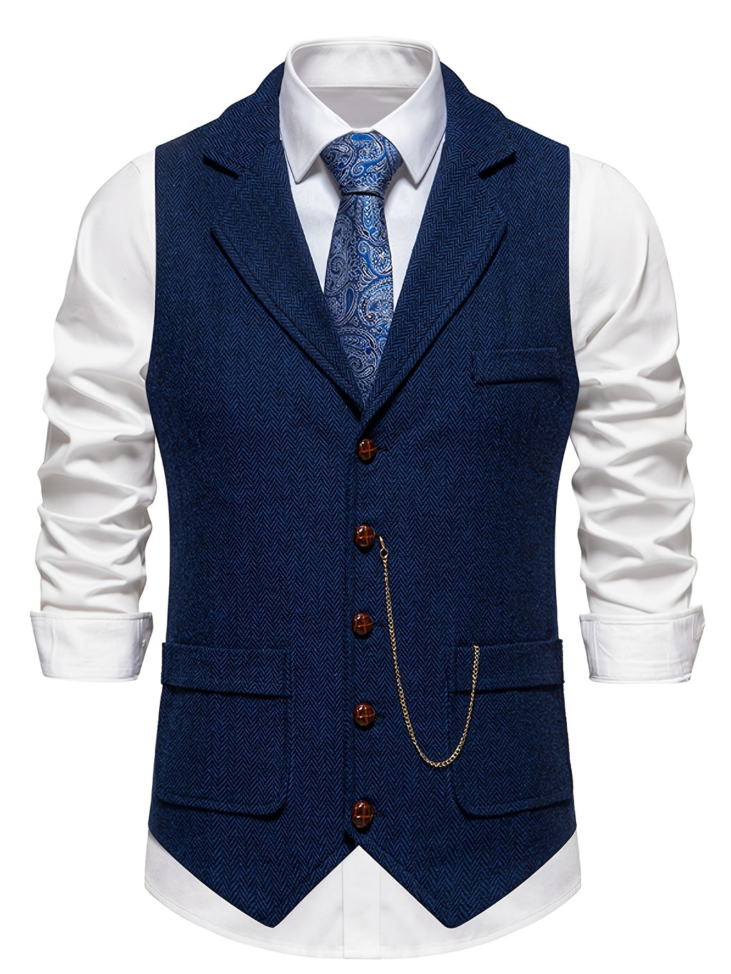 Navy Suit Vest for men