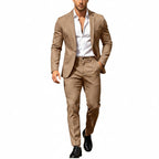 Mens suit in Brown, single button blazer and pants