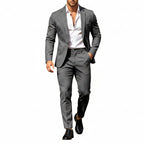 Mens suit in Charcoal, single button blazer and pants