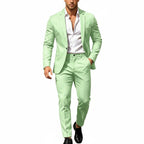 Mens suit in Mint, single button blazer and pants