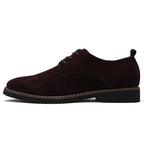 Suede derby shoes for men with lace up