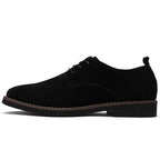 Suede derby shoes for men with lace up