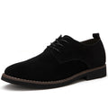 Black suede derby shoes for men with lace up