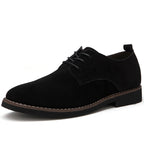 Black suede derby shoes for men with lace up