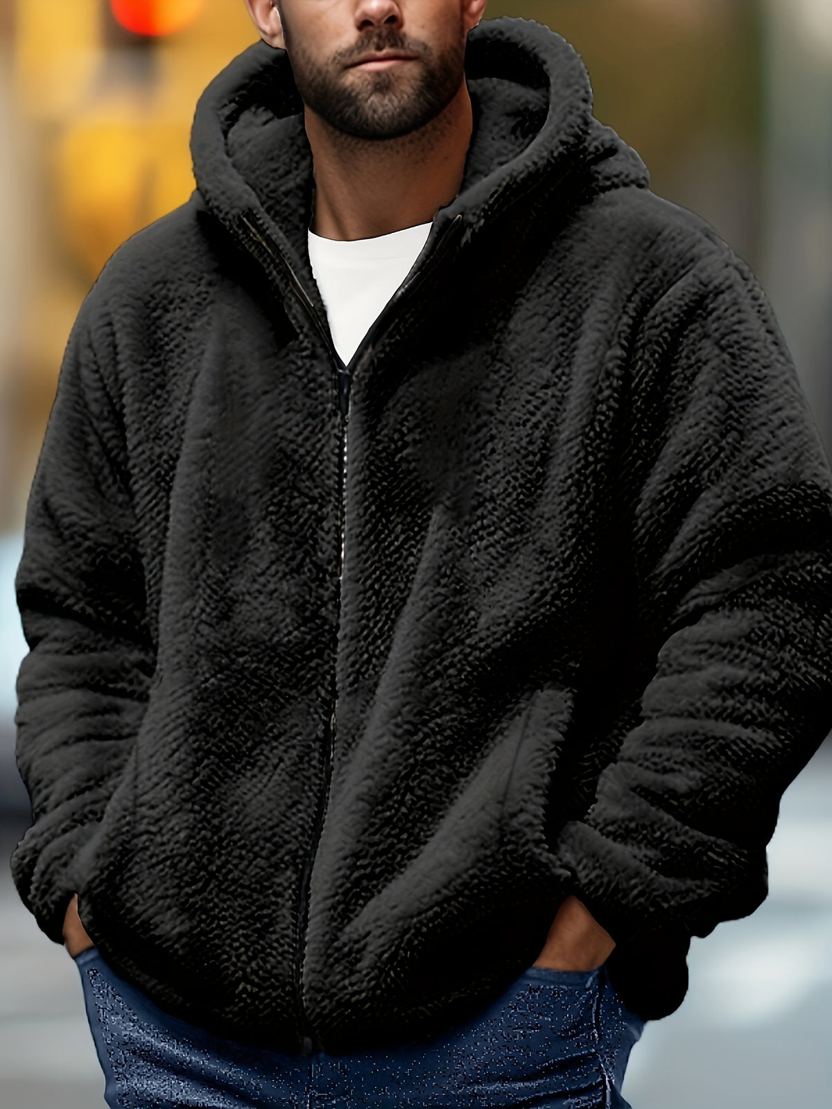 Sherpa Fleece Jacket for men, detail 3