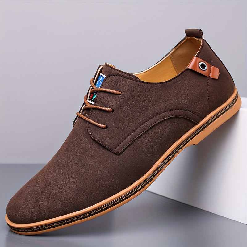 Dark Brown suede Casual Dress Shoes for Men