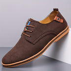 Dark Brown suede Casual Dress Shoes for Men