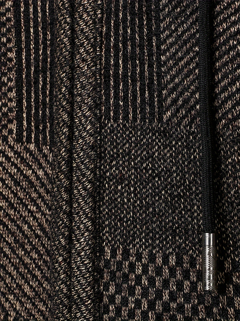 Fleece Lined Knit Hoodie for men, detail 5