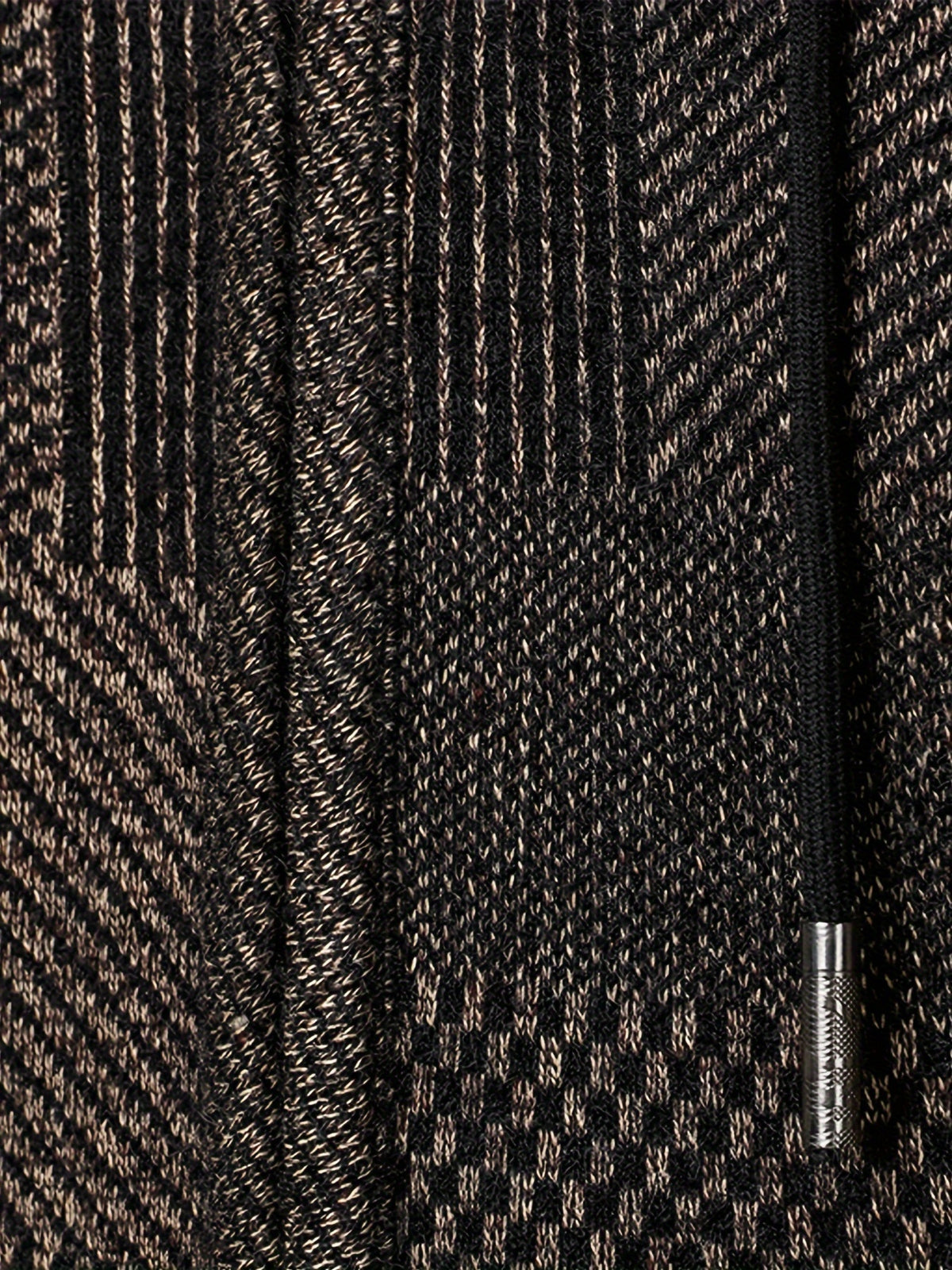 Fleece Lined Knit Hoodie for men, detail 5