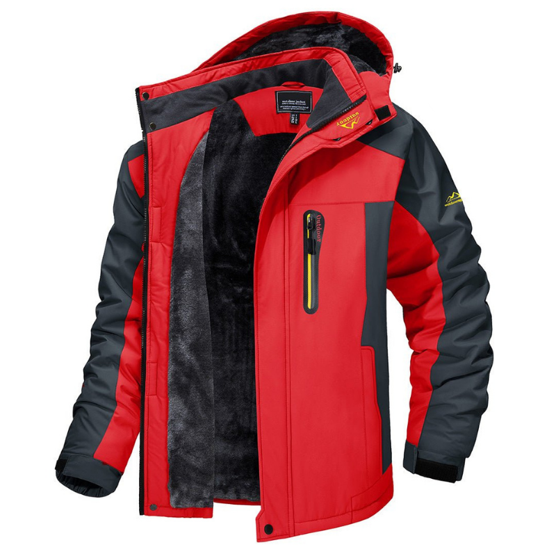 Red 3 in 1 Ski Jacket for men