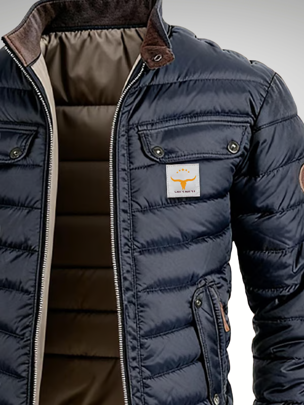 Quilted Bomber Jacket for men, detail 3