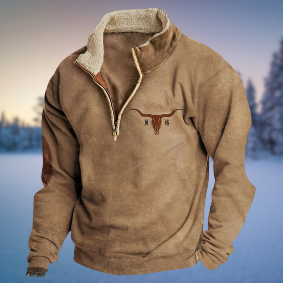 Sand Half Zip Sweatshirt for men