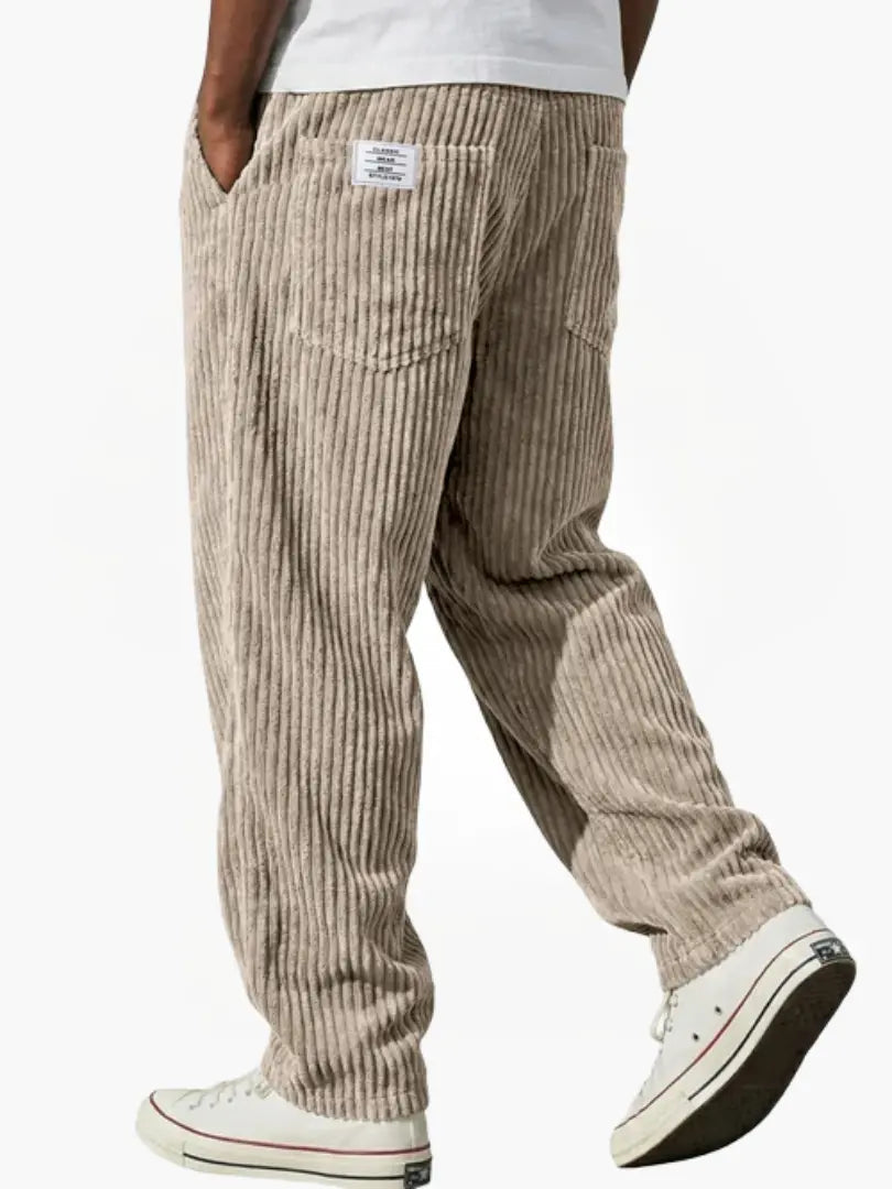 Khaki Corduroy Pants for men