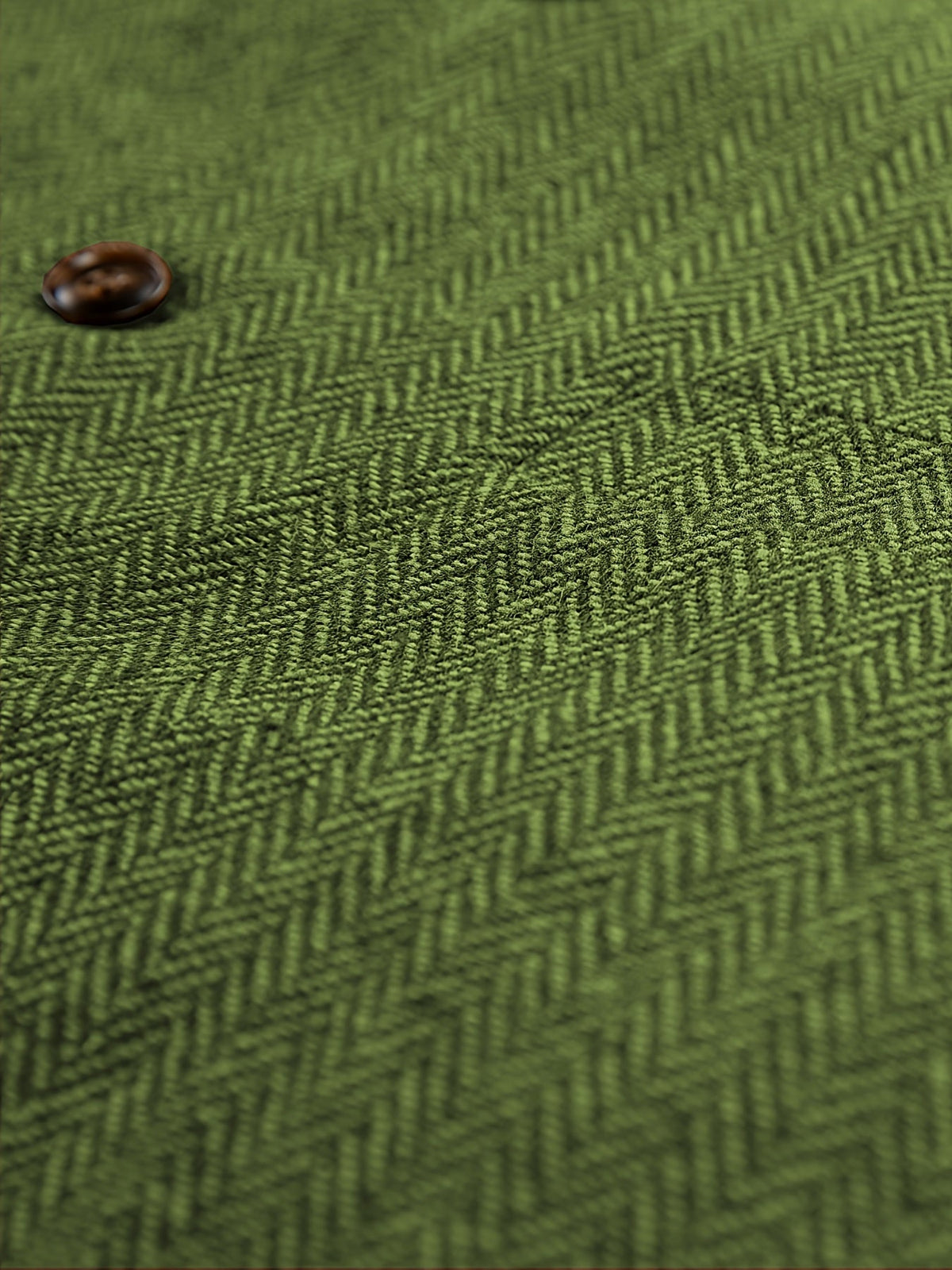 Herringbone Suit Vest for Men with Button Front
