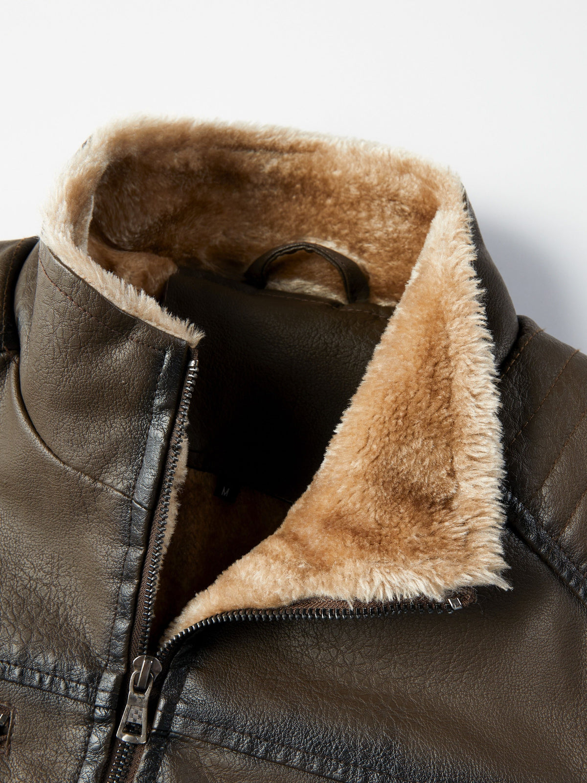 Leather Biker Jacket for men, detail 12