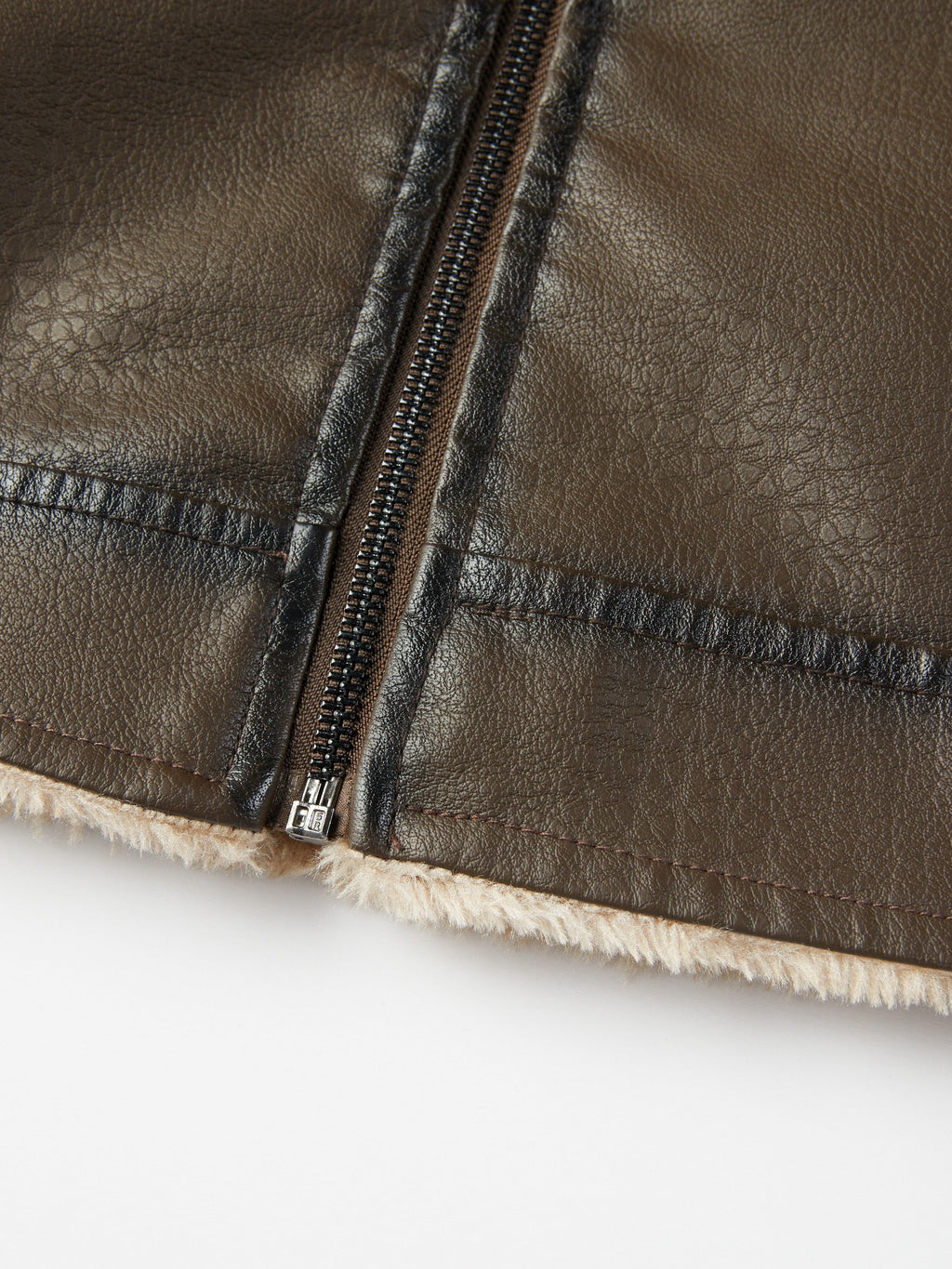 Leather Biker Jacket for men, detail 14