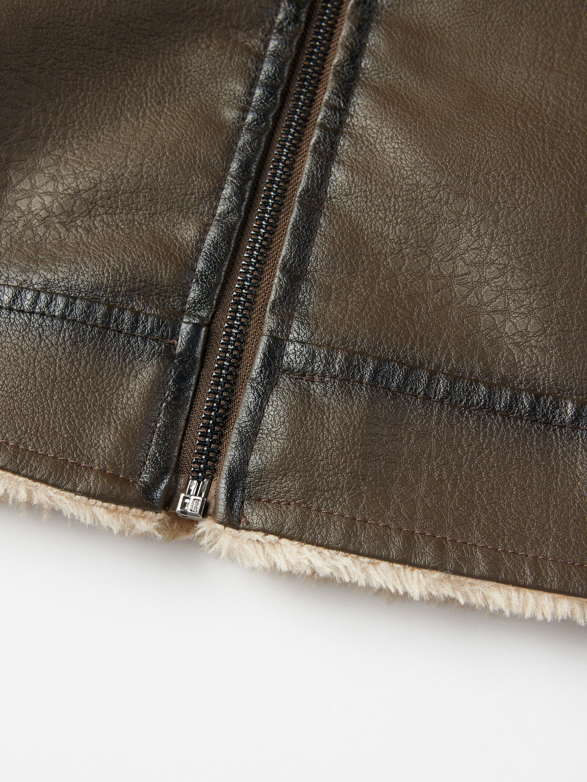 Leather Biker Jacket for men, detail 14