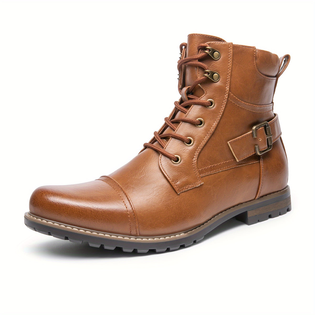 Brown Motorcycle Boots for men