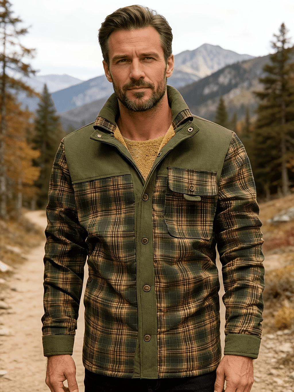 Flannel Shirt Jacket for men, detail 10