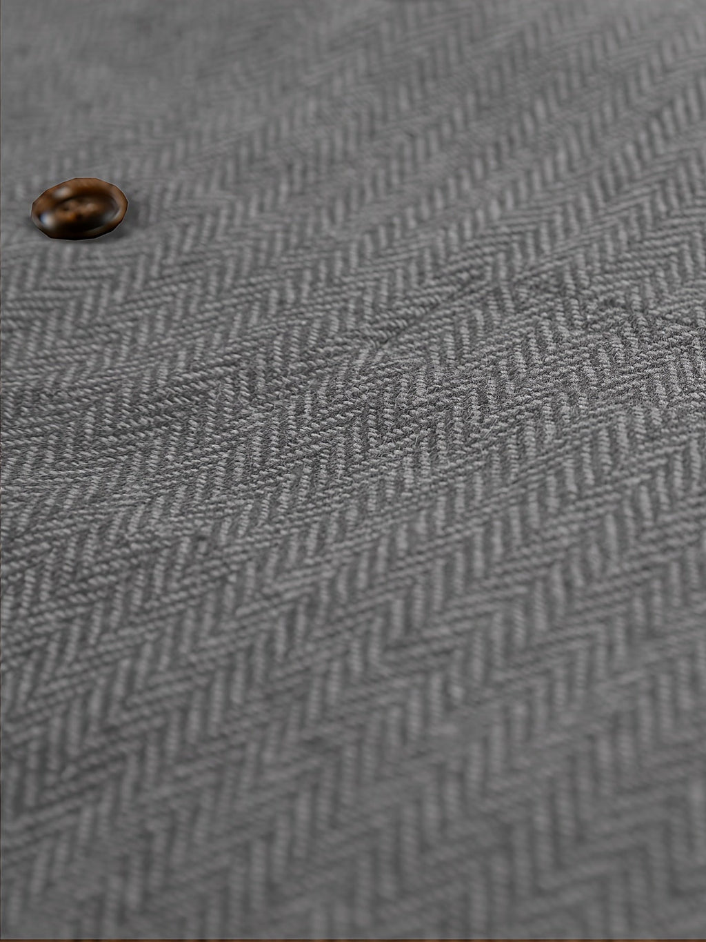 Herringbone Suit Vest for Men with Button Front