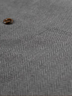 Herringbone Suit Vest for Men with Button Front